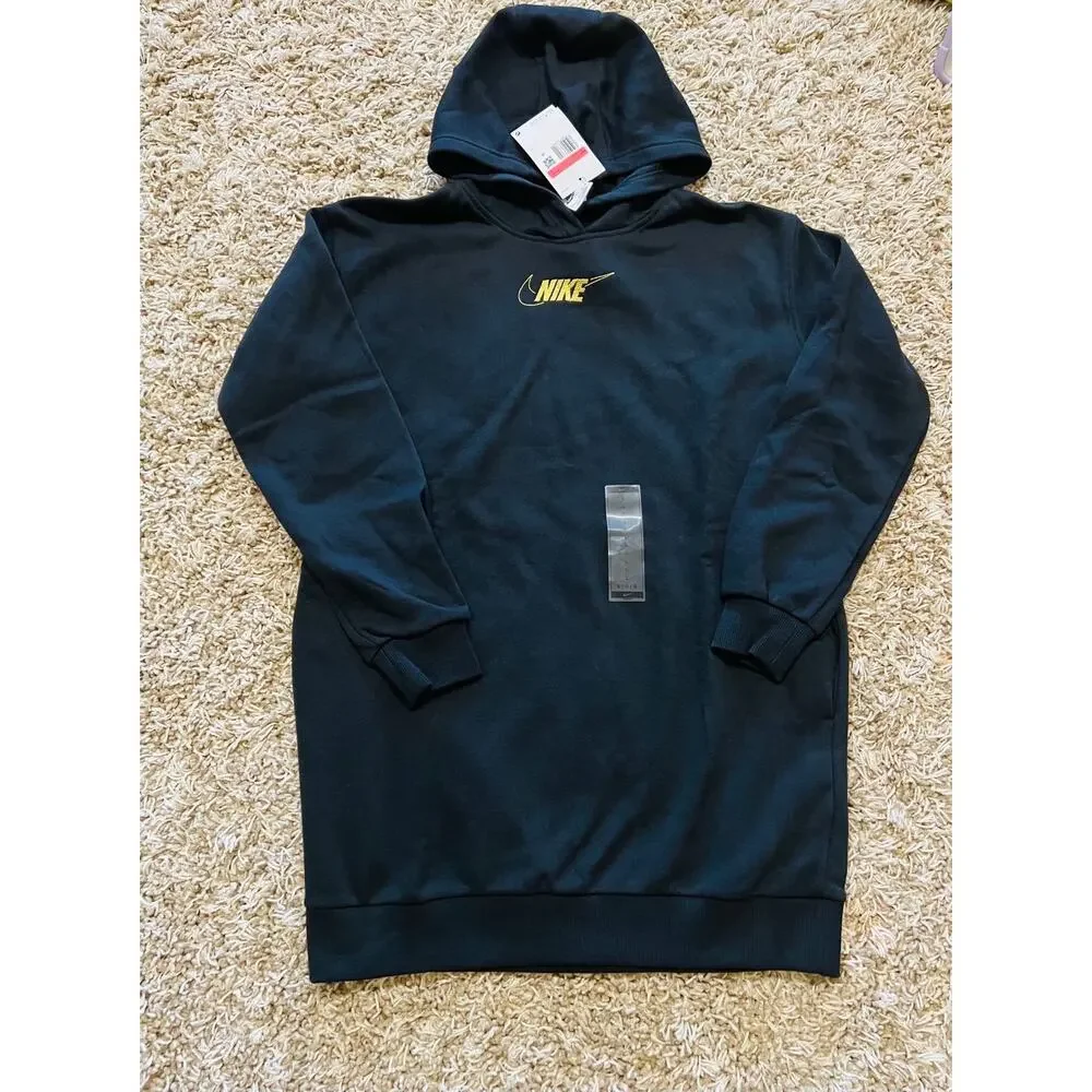 NWT❤️Nike Sportswear Club Fleece Girls Hoodie Dress szL